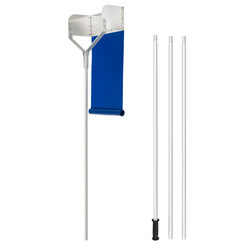 Snerykke til tag aluminium 624 cm justerbar længde 44 cm blad