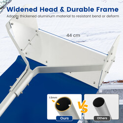 Snerykke til tag aluminium 624 cm justerbar længde 44 cm blad