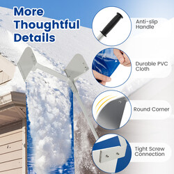 Snerykke til tag aluminium 624 cm justerbar længde 44 cm blad