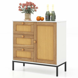 Sideboard i rattan 80x35x80