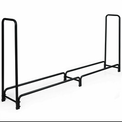 Brændefod i stål sort 250 x 36 x 122