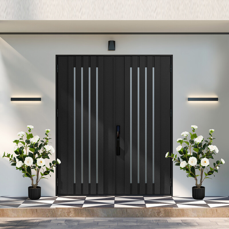 Kunstig kameliatræ 95 cm 24 hvide blomster i cementkrukke