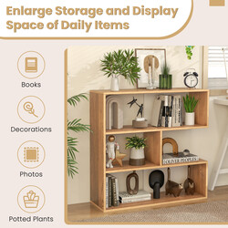 Konkav bogreol bæredygtigt træ 84x29