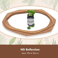 Dekorativt væg spejl MDF metal glas 89