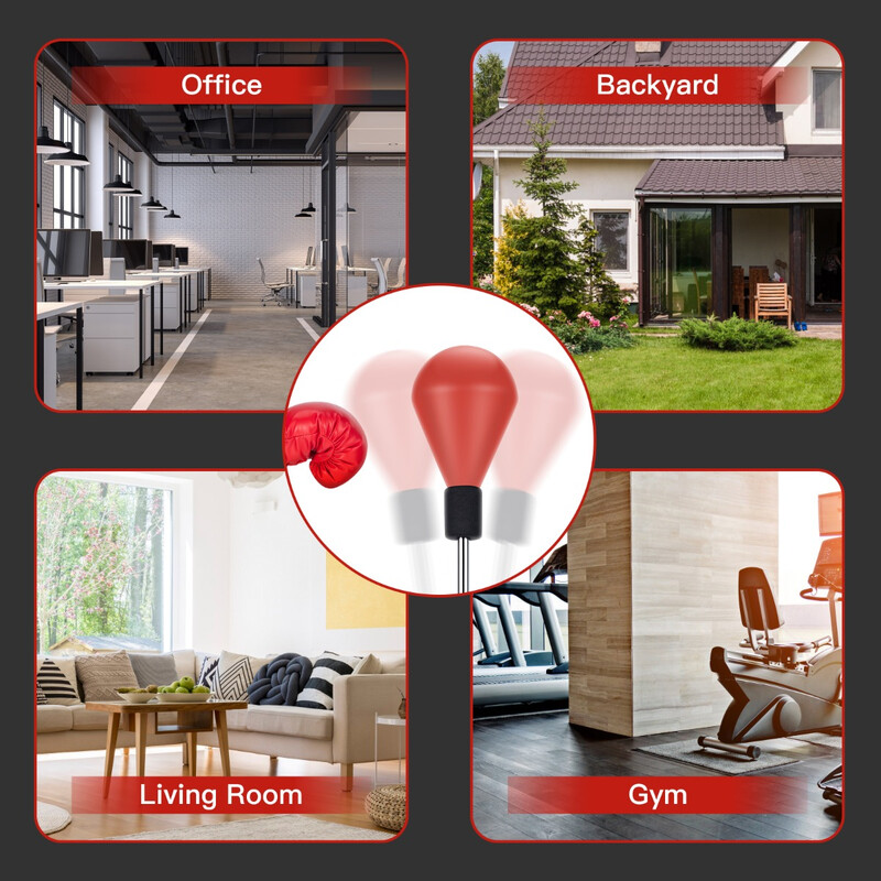 Boksepose justerbar 140-158 cm til hele familien med handsker