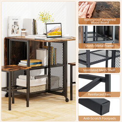 Kompakt spisegruppe med udtrækkeligt bord 2 stole og hylde