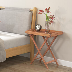 Sidebord akacietræ 68x44x74 cm foldbart indendørs udendørs 1 stk