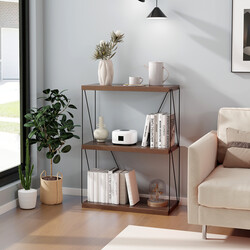 Bogreol metalramme MDF 61x29