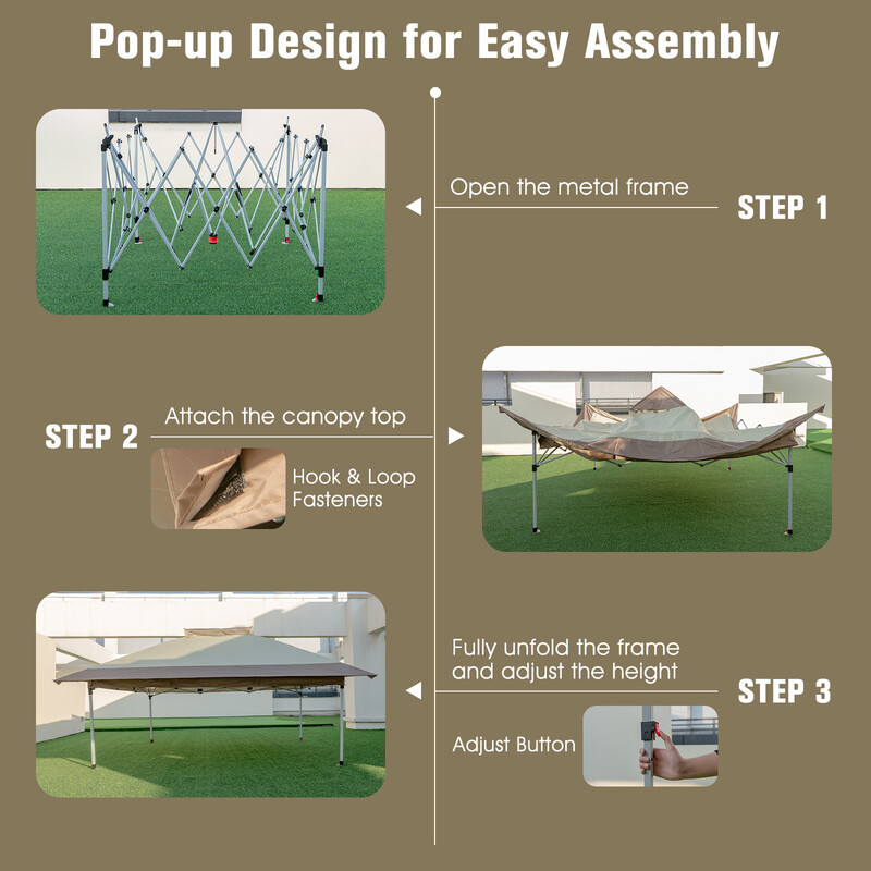58 m rustfri metal Oxford‑stof dobbelt tag