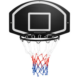 Indendørs basketballkurv vægmonteret sort 40 cm diameter 72 x 45