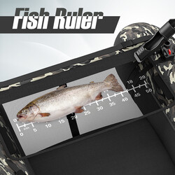 Oppustelig fiskeflåde 135 x 109 x 54 cm 150 kg justerbart rygstøtte