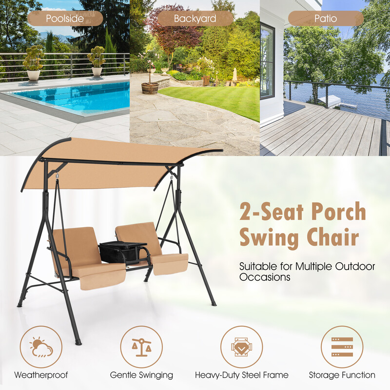 Gynge sofa Oxford metal 180x124x161