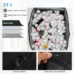 5 cm med justerbart soltag og køletaske