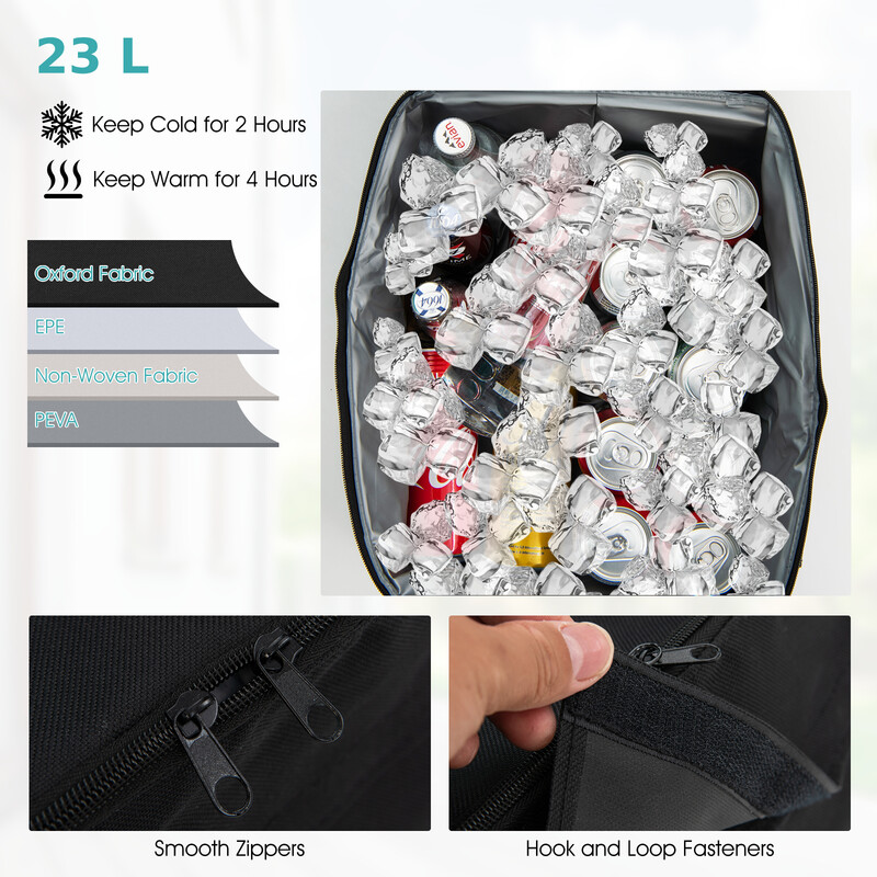 5 cm med justerbart soltag og køletaske