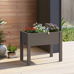 Forhøjet dyrkningsboks i PP 53 l kaffe selvvandende 76x45x61 cm