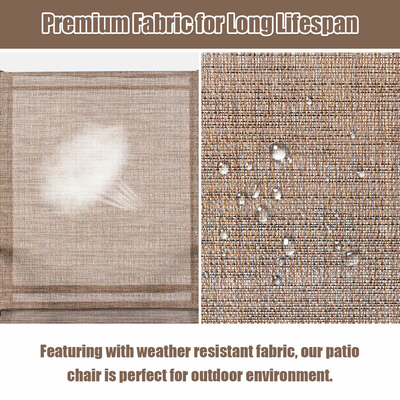 2-pak udendørsstole metalram stof beige armlæn 56x72x90 cm