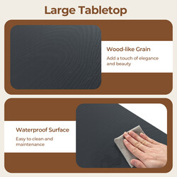 Terrassebord i metal grå kvadratisk 80x80 cm til fire personer