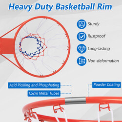 Basketkurv metal orange 41