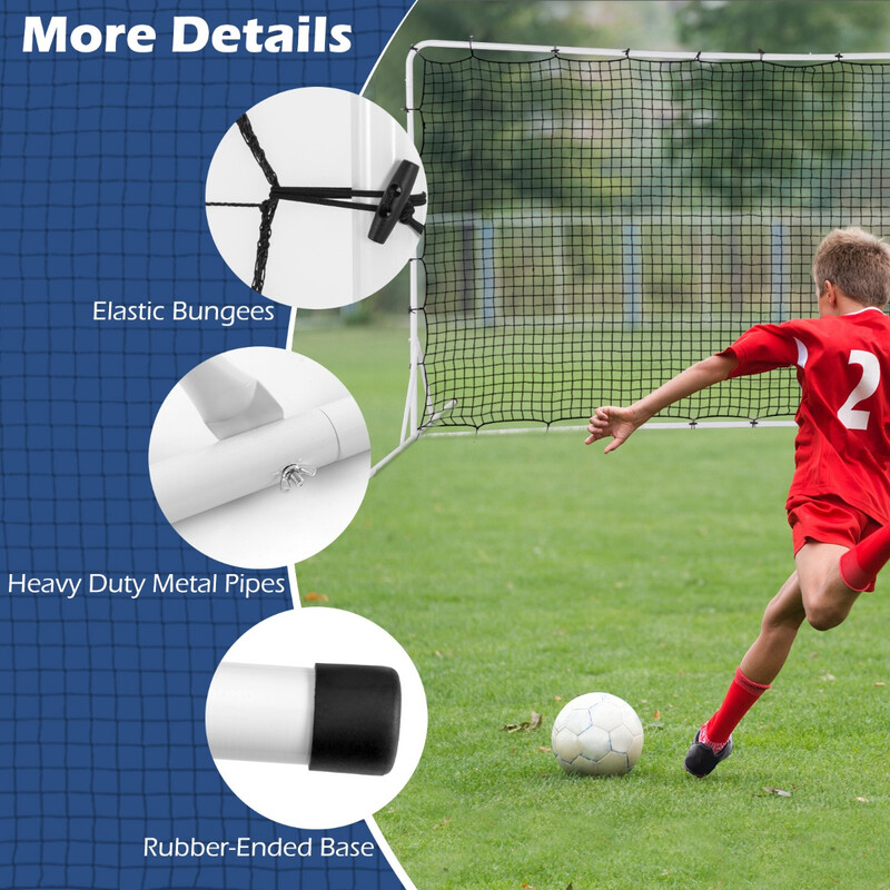 Fodboldmål PE metal 372x151x182