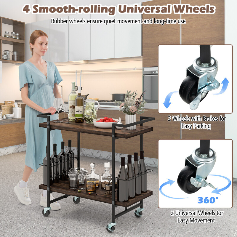 5x80 cm låsebare hjul