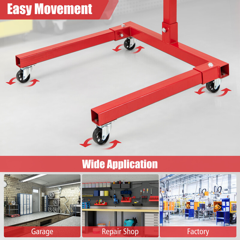 Motorstativ metal 680 kg 360° rotation 4 justerbare arme