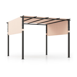 Terrasspergola metal beige 3