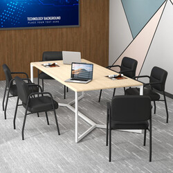 2-pak konferencestole sort PU‑læder med armlæn metalram 58x56x81 cm