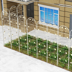 Metalgitter 220 x 50 cm 2-pak galvaniseret stål grønt plantestøtte til have