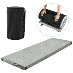 Liggeunderlag let memory-skum flanelovertræk 183x62