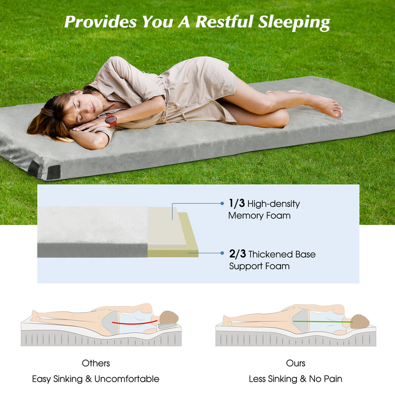 5 cm grå til camping