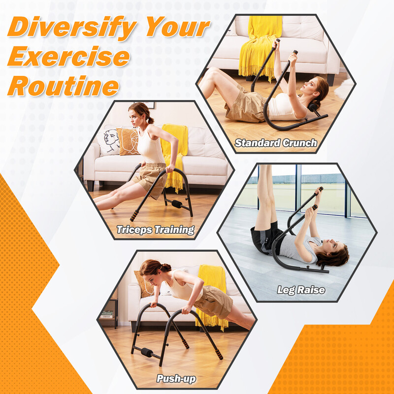 Magtræner metal med polstret hovedstøtte sammenklappelig grå 150 kg belastning