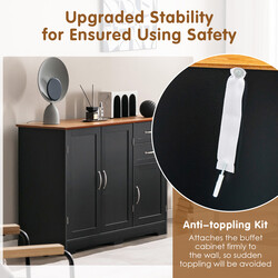 Køkkenskab hvid MDF 100x40x78 cm med justerbar hylde metalgreb og to skuffer