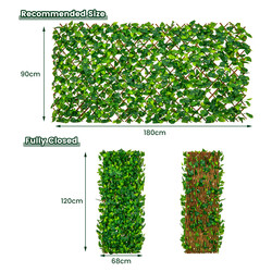 Udvideligt hegn af vide og PE 180 x 90 cm indendørs udendørs