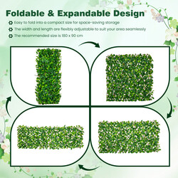 Udvideligt hegn af vide og PE 180 x 90 cm indendørs udendørs