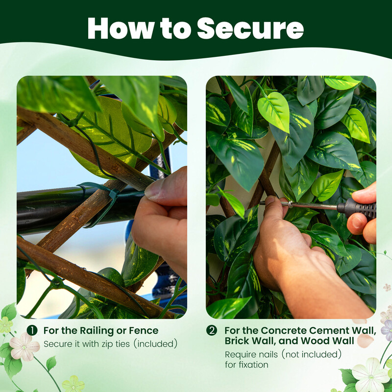 Udvideligt hegn af vide og PE 180 x 90 cm indendørs udendørs