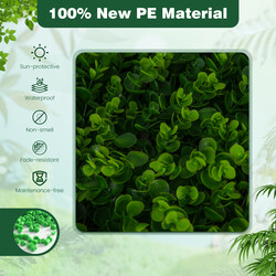 Uddragbart privatlivsskærm af vide og PE-blade 180 x 90 cm