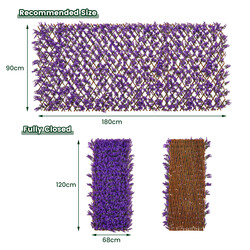 Udvideligt privatlivsskærm af PE og ægte vide grøn 180x90 cm