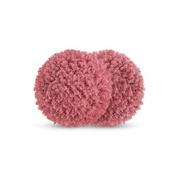 Kunstige topiary-bolde PE 44 cm rosa 2 stk UV-bestandig indendørs udendørs