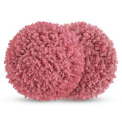 Kunstige topiary-bolde PE 44 cm rosa 2 stk UV-bestandig indendørs udendørs