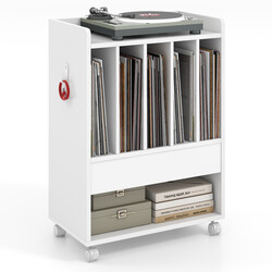 Vinylstativ hvid MDF 52x29