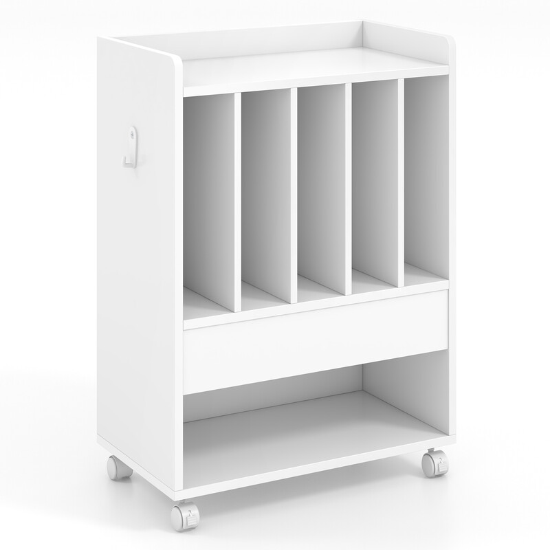 Vinylstativ hvid MDF 52x29