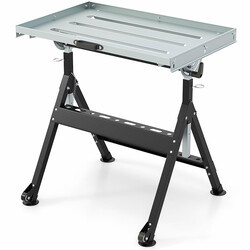 Svejsebord foldbart mobilt stål justerbar højde og hældning 180 kg