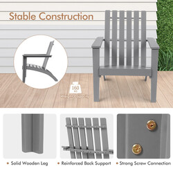 Adirondackstol akacietræ naturlig ergonomisk udendørs 69x73x85 cm 160 kg