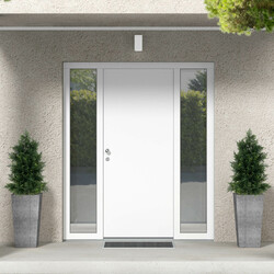 Kunstig cedertræ 80 cm med cementfyldt potte til indendørs og udendørs brug