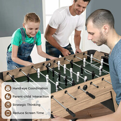 Fodboldbord MDF 137x68 cm med 2 bolde 26 spillere og pointtæller