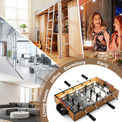 Bordfodboldspil med LED-belysning 62x51 cm inkluderet 2 bolde