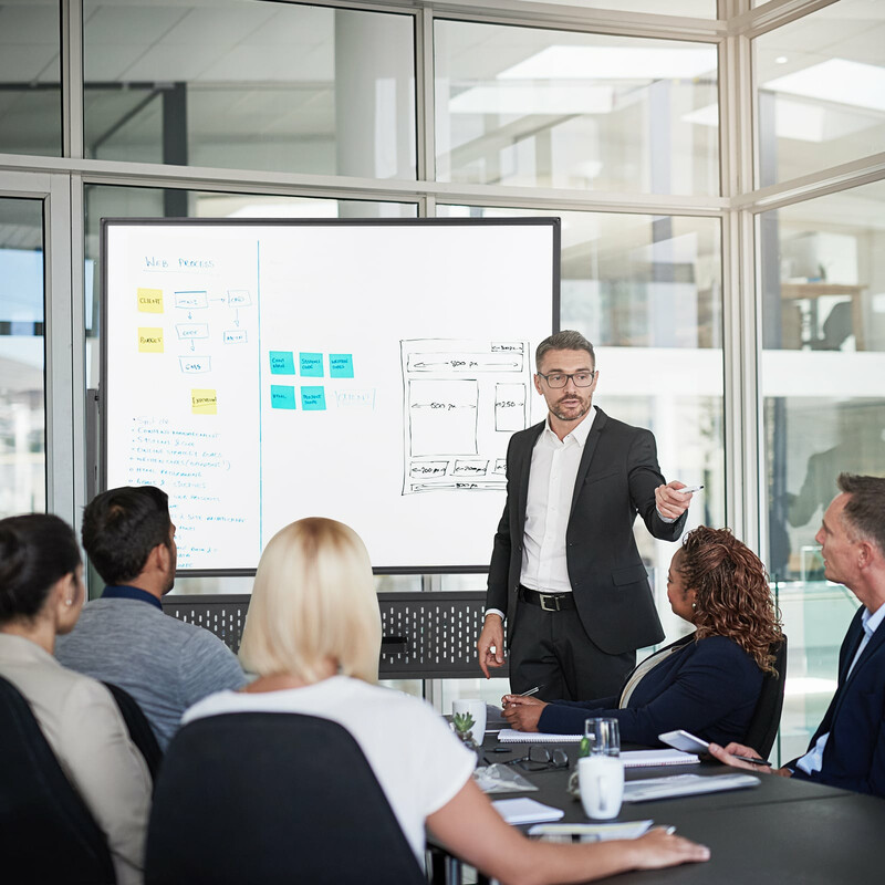 Mobil whiteboard dobbelt side 120x90 cm sort metal justerbar højde