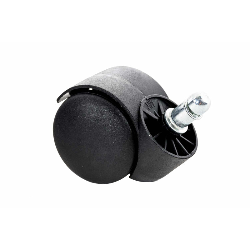 Plast kontorstolruller 5 stk til hårde gulve og tæpper