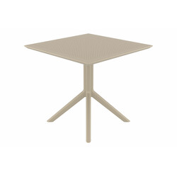 Sky 80 moderne vandtæt bord til indendørs og udendørs brug 80x80 cm