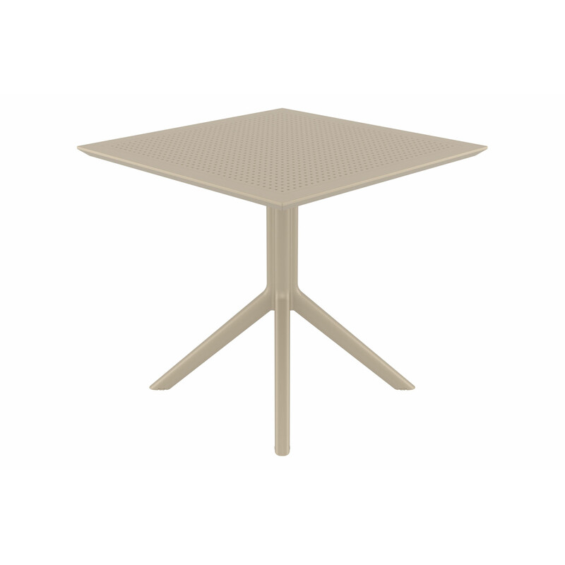 Sky 80 moderne vandtæt bord til indendørs og udendørs brug 80x80 cm